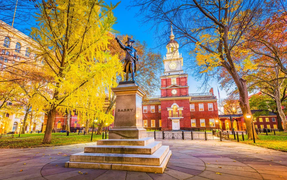 independence hall philadelphia.